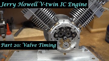 #MT49 Part 20 - Jerry Howell V-twin IC Engine. Valve Timing. In 4K/UHD by Andrew Whale.