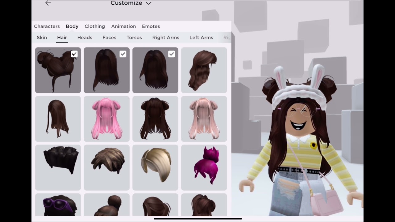 How To Wear More Than One Hair On Roblox Mobile YouTube 