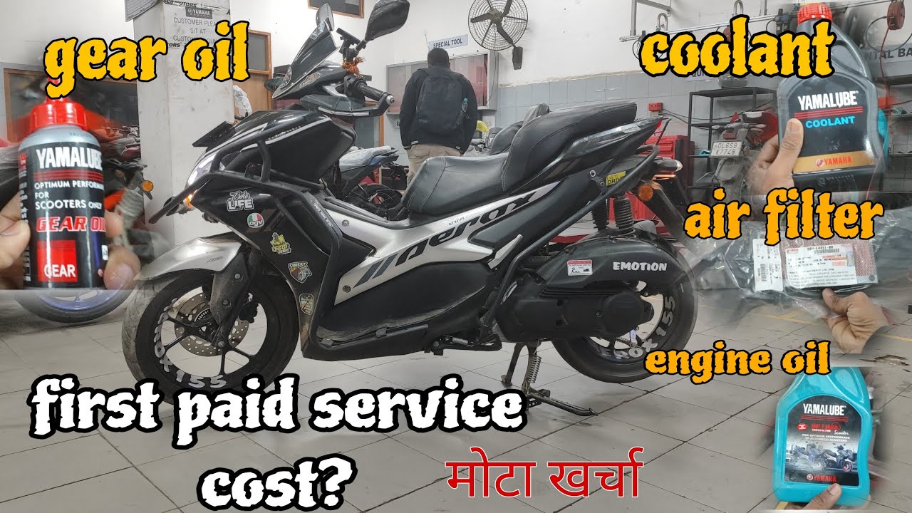 Aerox first paid service cost|coolant change|after12000km #aerox155 @pal vishnu vlogs