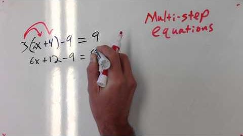 Algebra 1-5 Review: Multi-Step Equations