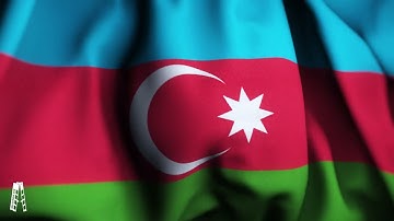 Azerbaijan Flag Animation | 4k | Azerbaijan national anthem 2025