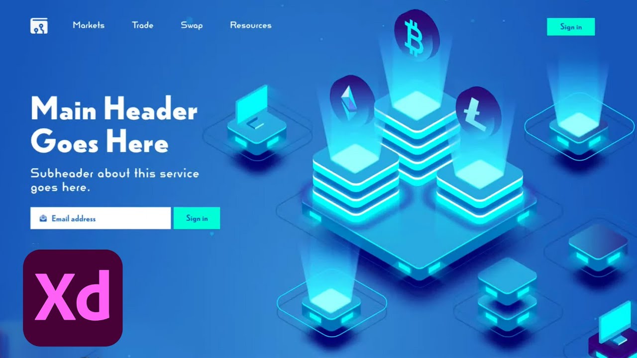 XD Daily Creative Challenge - Landing Page | Adobe Creative Cloud - YouTube