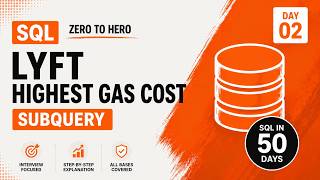 SQL Interview Question | Subquery | StrataScratch 10005 | 50 Days of SQL | Day 02 | Highest Expense