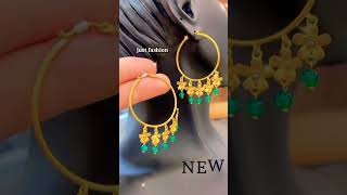 Latest Gold Hoop Earrings Design