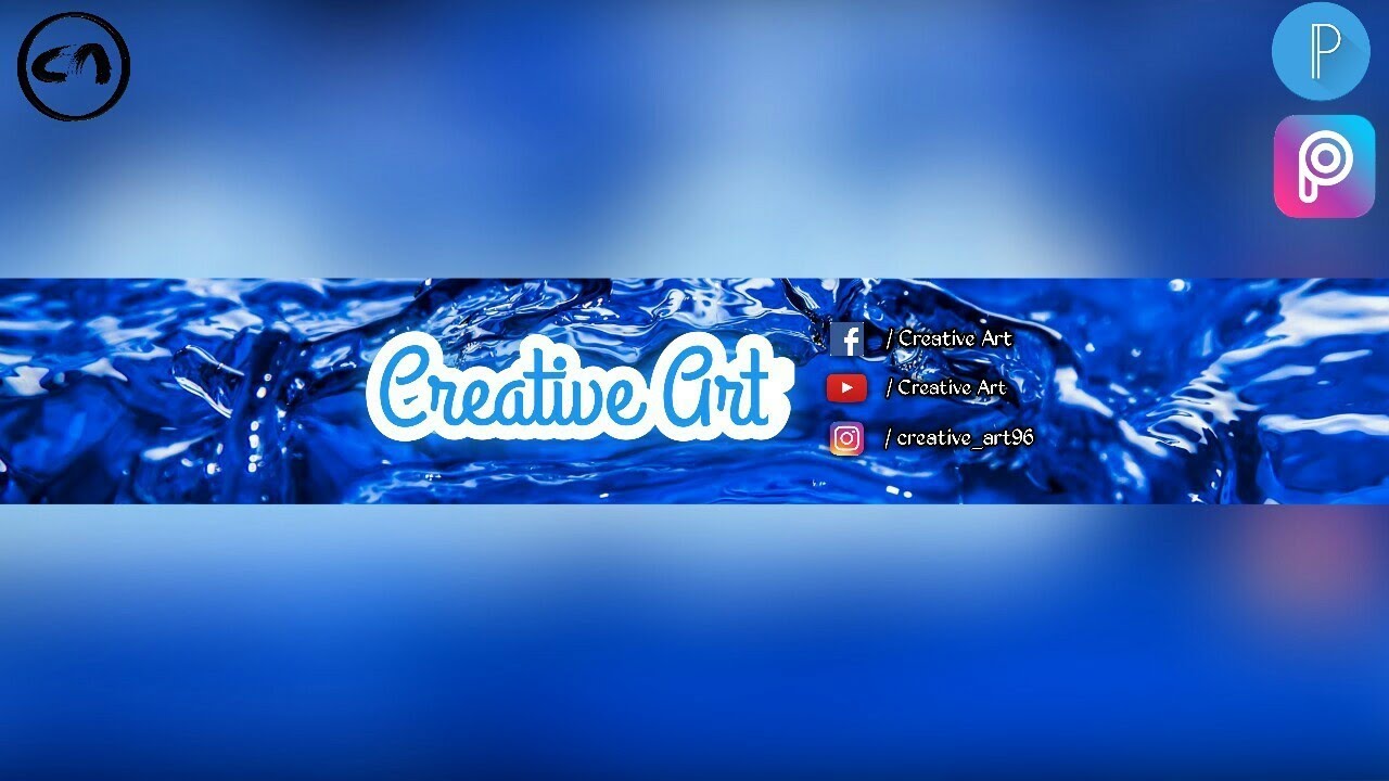 make a youtube banner on picsart pixellab easy youtube channel template