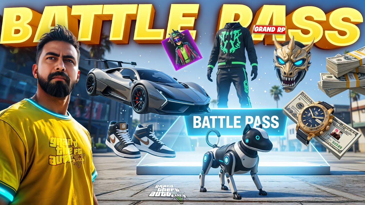 BATTLE PASS Cyber Punk | GRAND RP Multiplayer | GTA-5 RP Live Gameplay