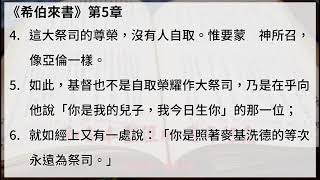 #58【 希伯來書】【有聲聖經字幕版】中文和合本聖經100週年紀念