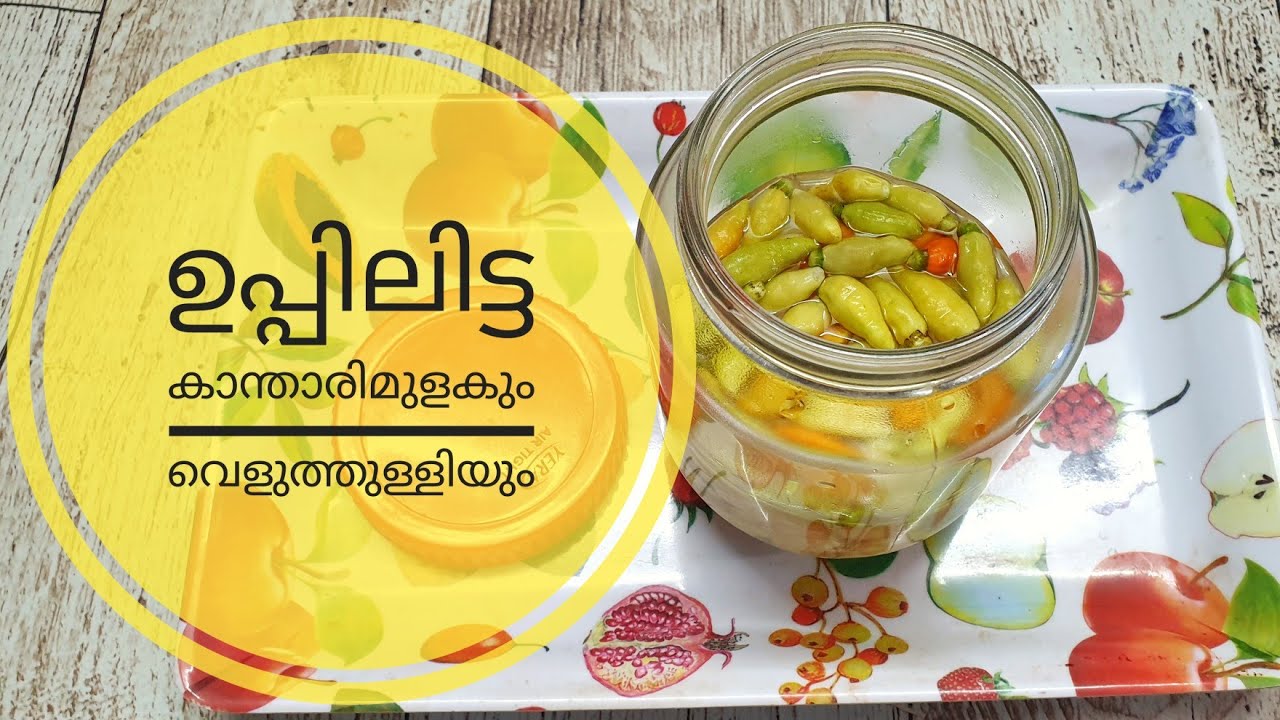 കിടുക്കാച്ചി രുചിയിൽ കാന്താരി മുളകും വെളുത്തുള്ളിയും ഉപ്പിലിട്ടത് // Salted Pungent Chilli & Garlic