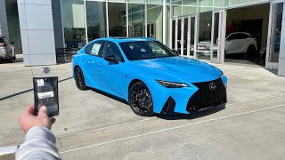 2024 Lexus IS 500 F Sport Premium Blue Vector: Start Up, Exhaust, Test Drive, Walkaround, POV and Re