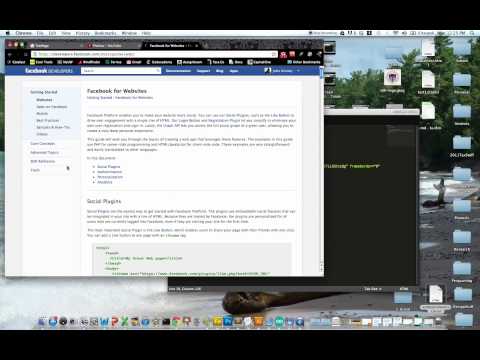 How to embed a YouTube video and FaceBook Like button on your website V1