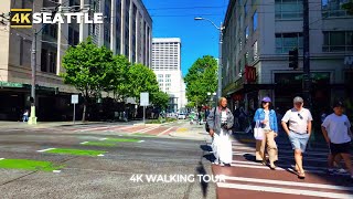 [4k] Seattle Walk - Pike Street to Seattles Denny Triangle 
