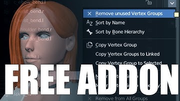 (Blender) Remove Unused Vertex Groups