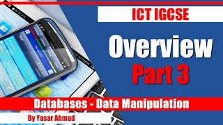 ICT IGCSE Database Overview Part 3