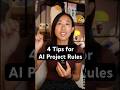 4 Tips for AI Project Rules #ai #coding #softwareengineer #rules #tech