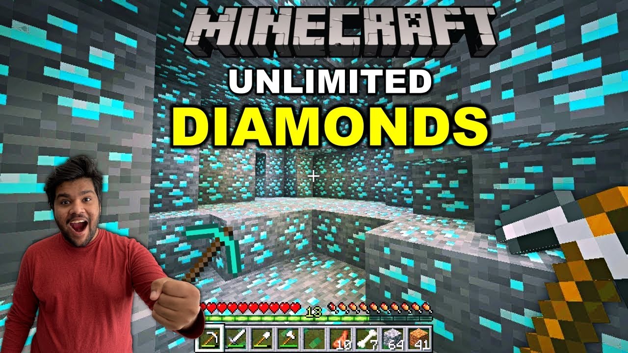 MINECRAFT FINDING UNLIMITED DIAMONDS PART 1 YouTube