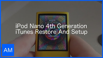 iPod Nano 4th Generation iTunes Restore And Setup