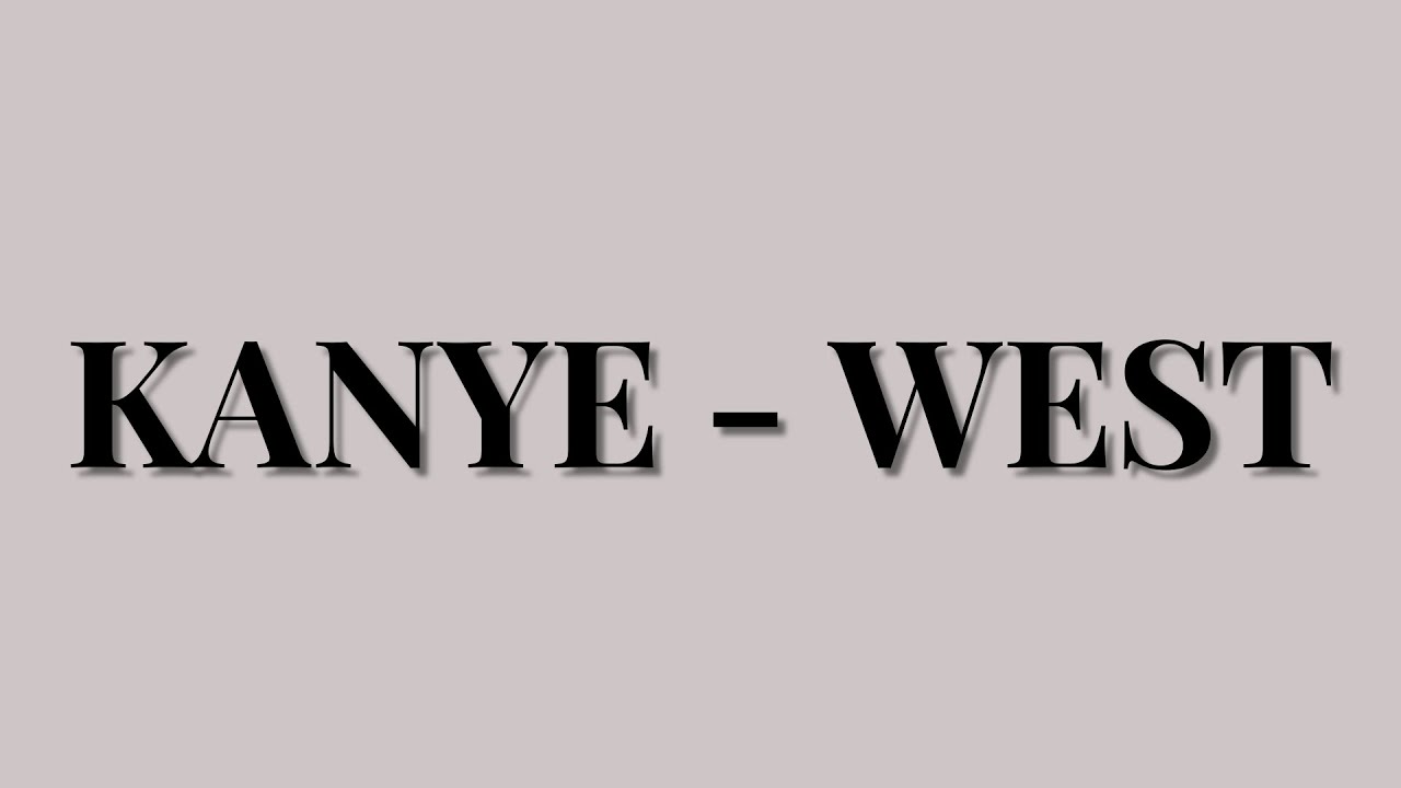 How to Pronounce Kanye West in English YouTube
