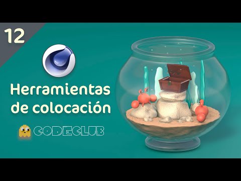Aprende Cinema4D desde Cero: Herramientas de colocación. Video 12.