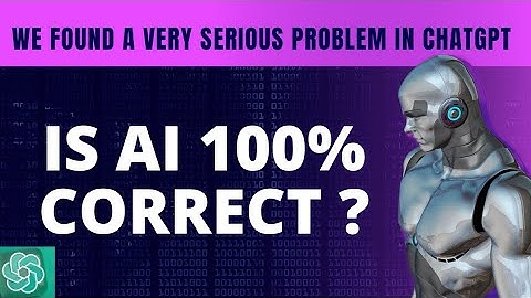We found a problem in ChatGPT 😢 || Is AI really trustworthy??🤔 || #chatgpt  #ai  #openai#elonmusk