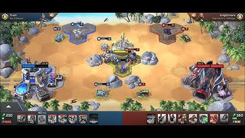 C&C Command and Conquer Rivals GDI vs Nod level 7 vs 8 gameplay match