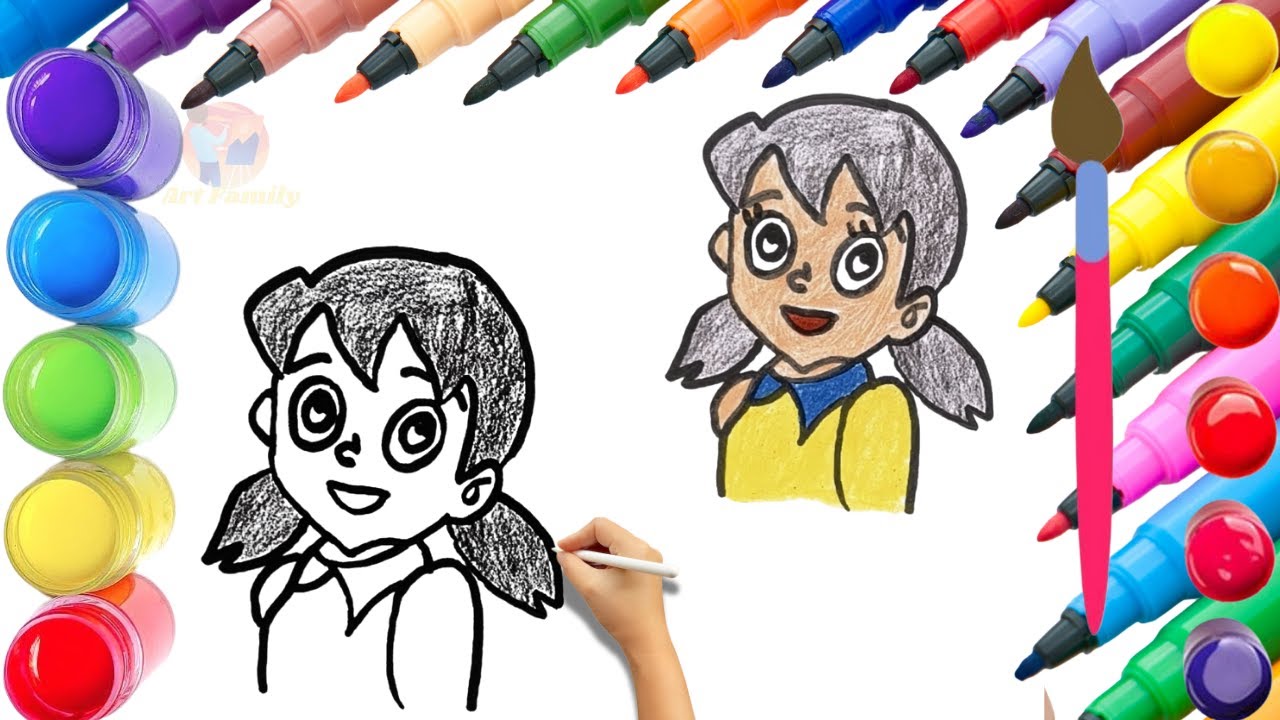 How To Draw cute Rumi Drawing, Painting & Coloring For Kids and ...
