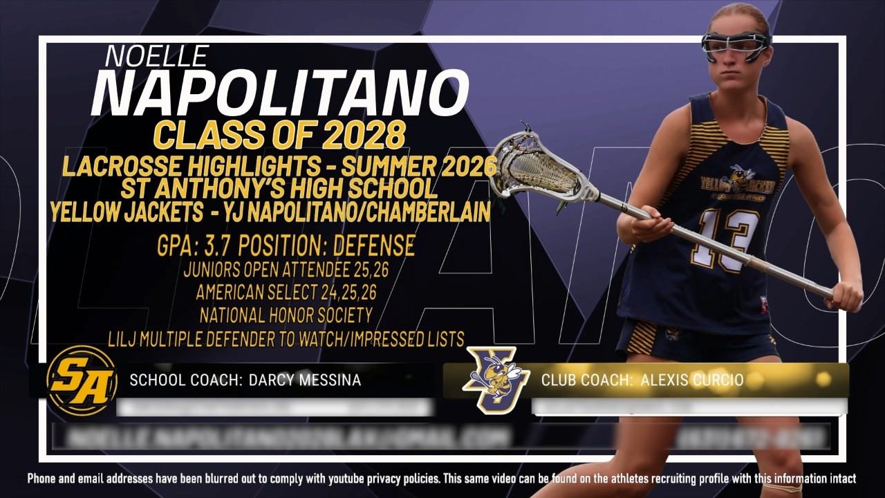 Noelle Napolitano - Lacrosse Highlights Summer 2026
