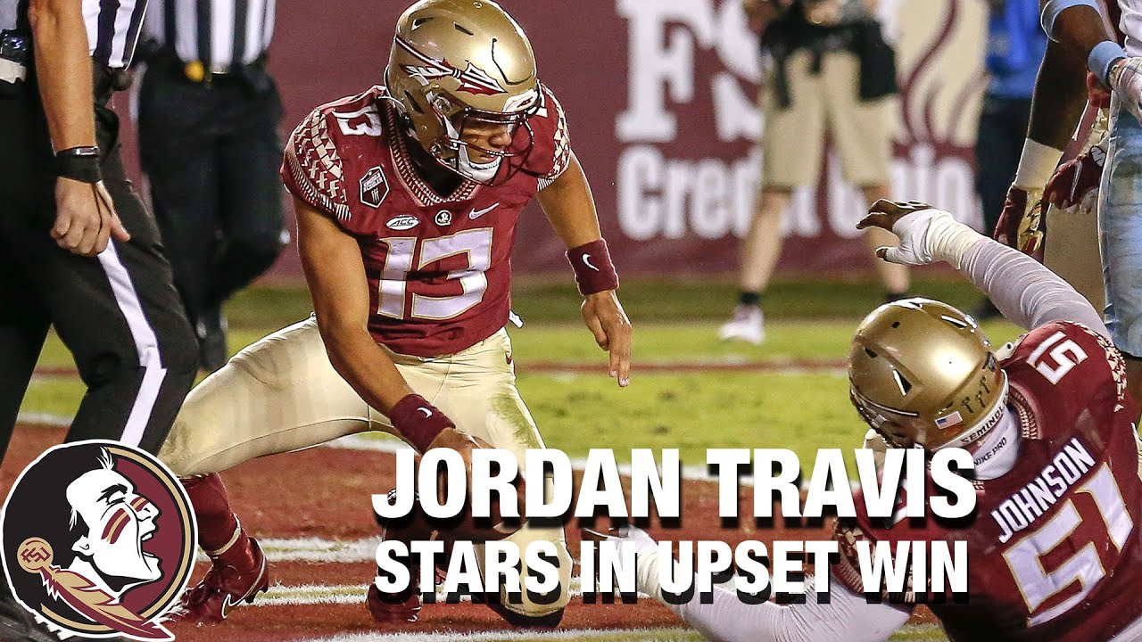 Fsu Qb Jordan Travis Stars In Upset Win Over Unc Youtube Fsu Qb Jordan Travis Stars In Upset Win Over Unc Youtube