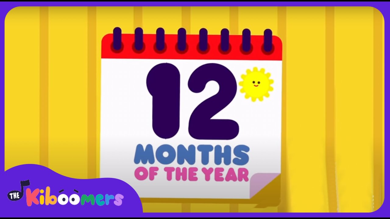 12 Months of the Year   THE KIBOOMRS Preschool Songs for Circle Time    Learning Song