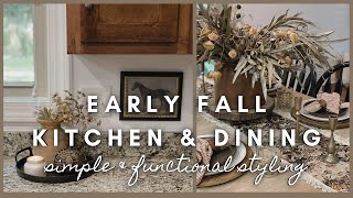 Early Fall Kitchen & Dining | simple and functional styling