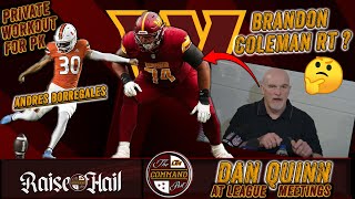 The Command Post LIVE! | Brandon Coleman to RT??? + Andres Borregales Private Workout + More Chef P❗