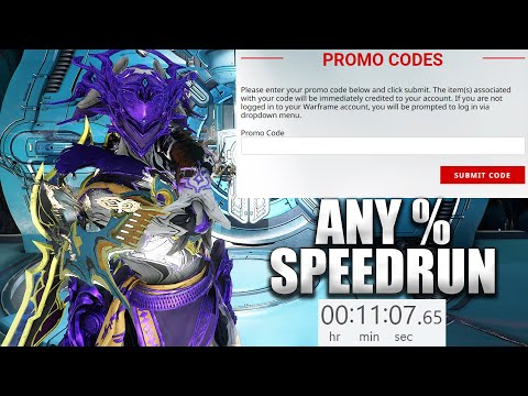 Warframe promo codes video is up on . Mainly glyphs cause