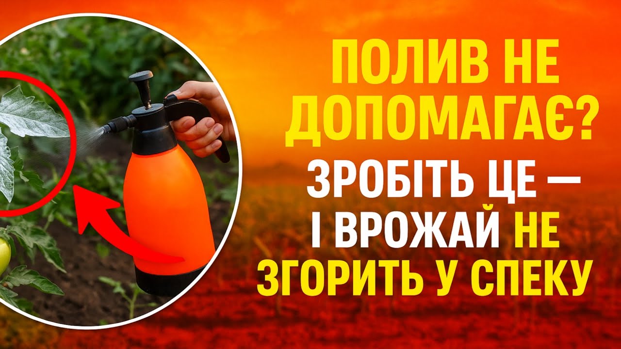 ПОЛИВ НЕ ДОПОМАГАЄ? ЗРОБІТЬ ЦЕ – І ВРОЖАЙ НЕ ЗГОРИТЬ У СПЕКУ. СЕКРЕТ ДАЧНИКІВ.