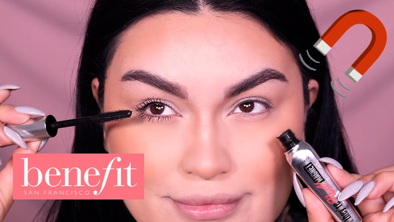 NEW BENEFIT THEY'RE REAL MAGNET MASCARA DEMO + WEAR TEST