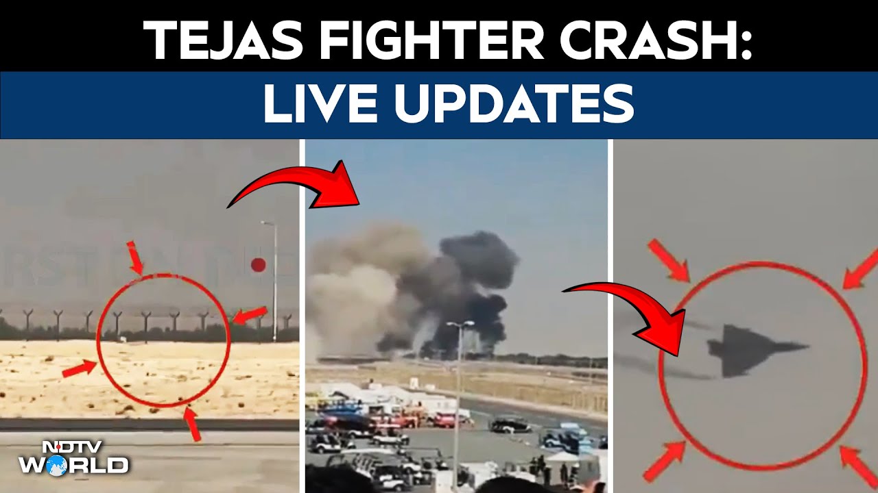 Tejas Jet Crash | Tejas Fighter Crashes At Dubai Air Show, Explodes In Ball Of Flames | Tejas Crash