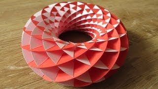 sliceform - papercraft - torus - tutorial - dutchpapergirl