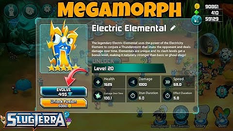MEGAMORPH ELECTRIC ELEMENTAL SLUG??⚡⚡| Slugterra Slug It Out 2