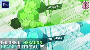 Tutorial: Colorful Hexagon Header/Banner | Photoshop CC by Qehzy