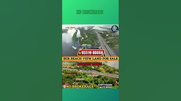 ECR  Beach View  Plots for sale - Low Price | Urgent Sale | #land #plots #ecr #muttukadu  #chennai