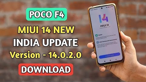 POCO F4 Miui 14 New India Update Version - 14.0.2.0 Download And Install ⚡⚡