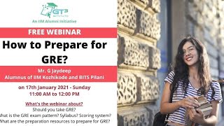 How to Prepare for GRE? - Webinar