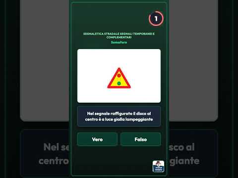 Video Quiz Patente : Semaforo Veicolare