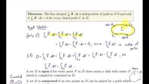 13.3 The Fundamental Theorem for Line Integrals, 1 of 2