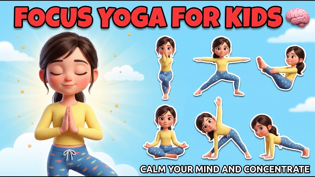Easy Yoga for Kids | Relaxing Body & Mind and Focus | Yoga for ...