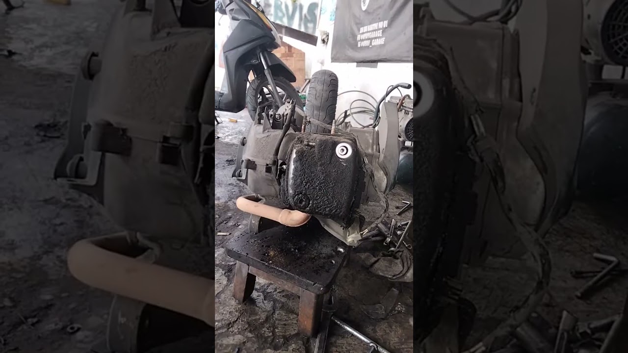 bongkar beat fi gejala seher baret berasap