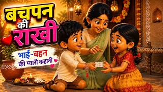 बचपन की राखी ❤️ | भाई-बहन की प्यारी कहानी | 🪢❤️Raksha Bandhan Short | Hindi Kids Story🪢❤️ screenshot 2
