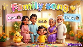 Who Is In My Family? | Family Members Rhyme for Toddlers | Wimbloo with Tinu