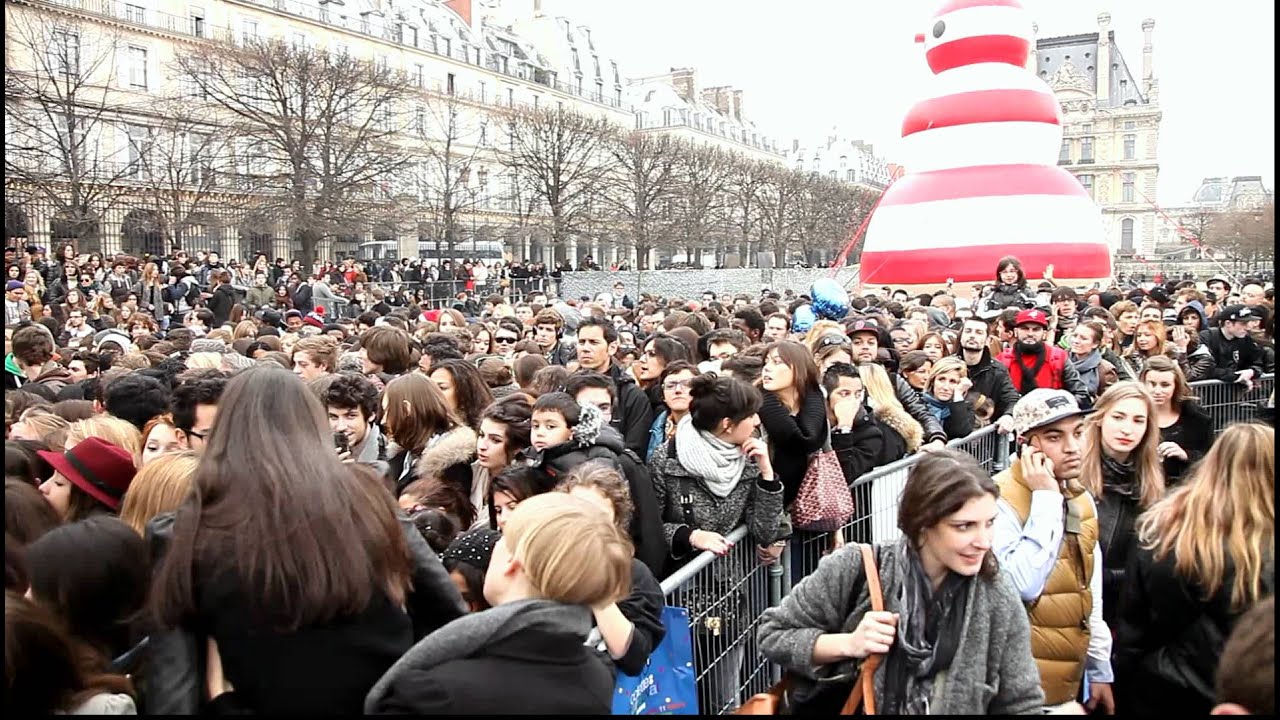 line at colette carnaval - 10 March 2012 in Paris, France