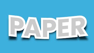 Famous Paper Text Effect in GIMP Profile