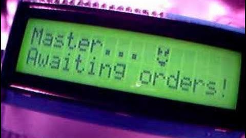 HD44780 LCD Custom Characters