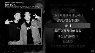 [pH-1 - Men's Tear 디스전] 용완 - 빈지노ㅣ Lyrics / 가사
